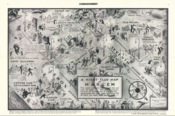 Elmer Simms Campbell Harlem Map 1932